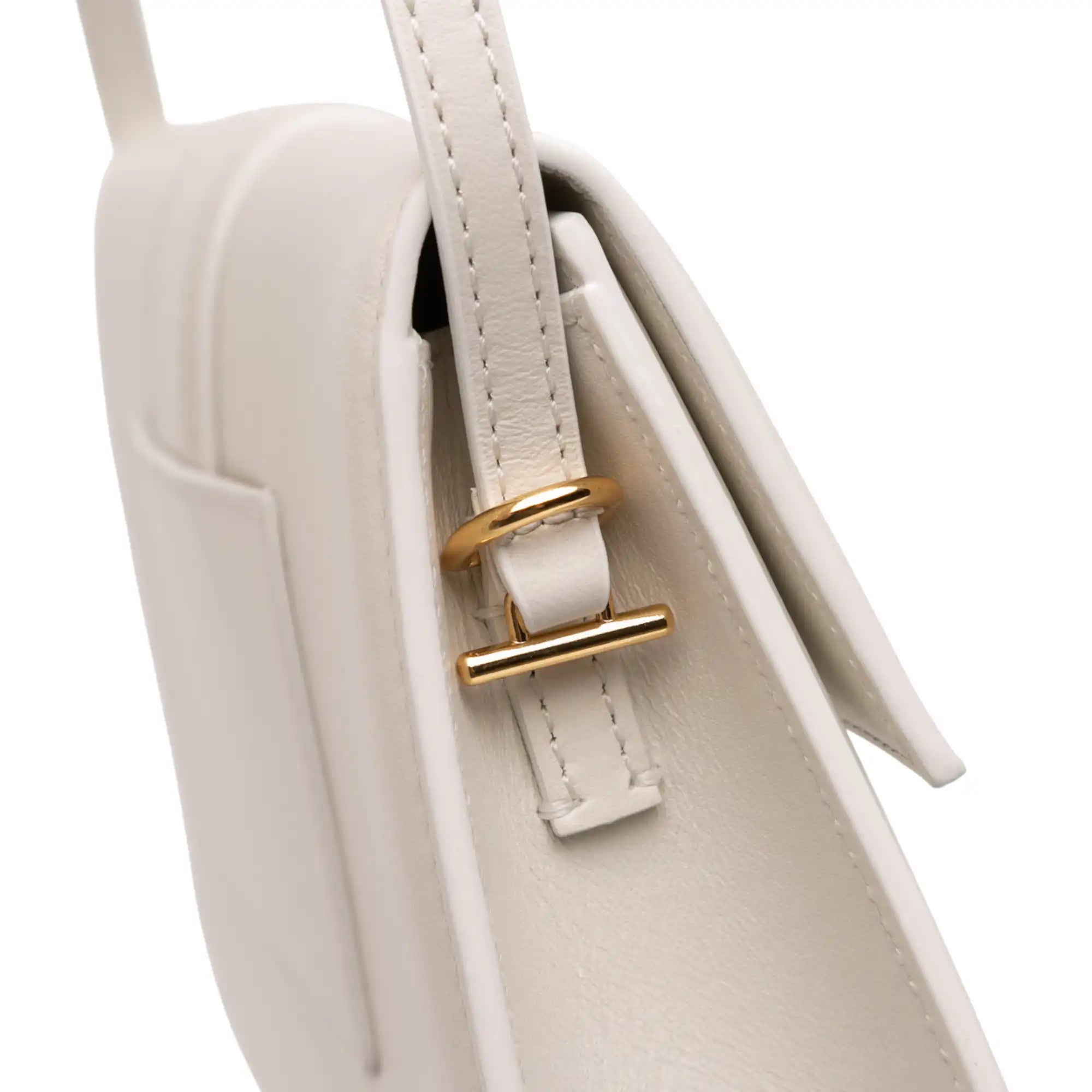 Jacquemus Le Bambino Long White Leather