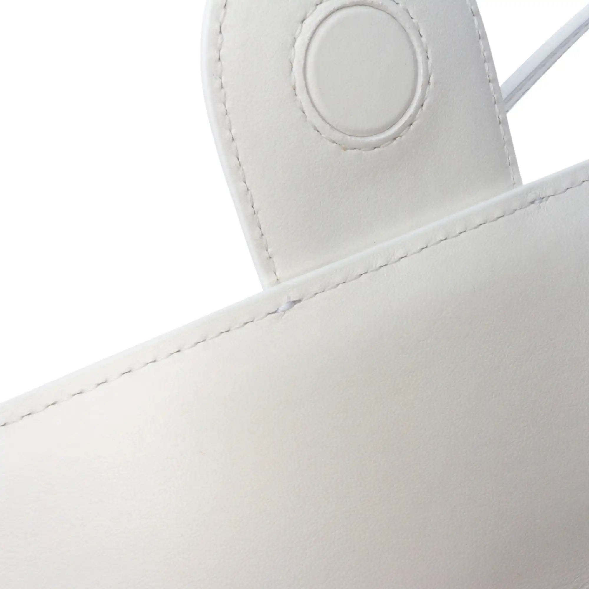 Jacquemus Le Bambino Long White Leather