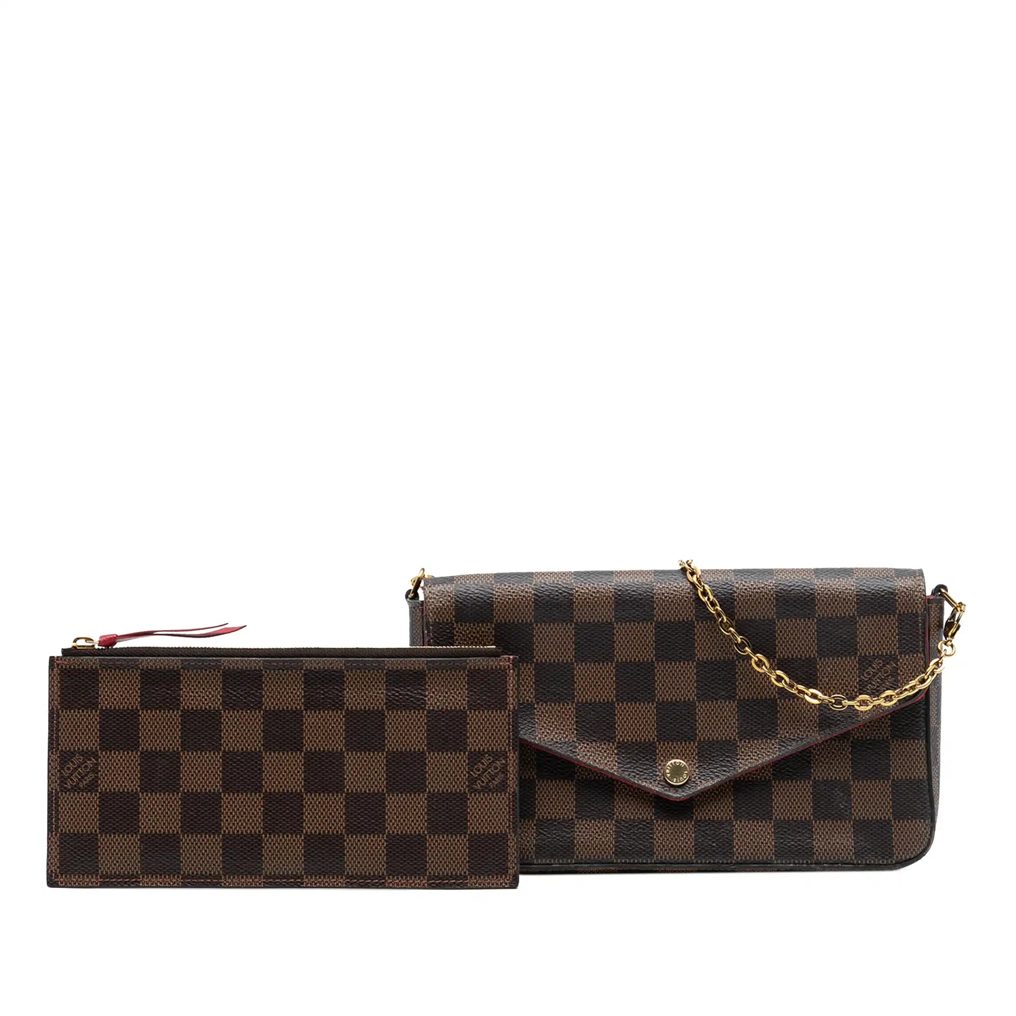 Louis Vuitton Pochette Félicie Damier Ebene Canvas