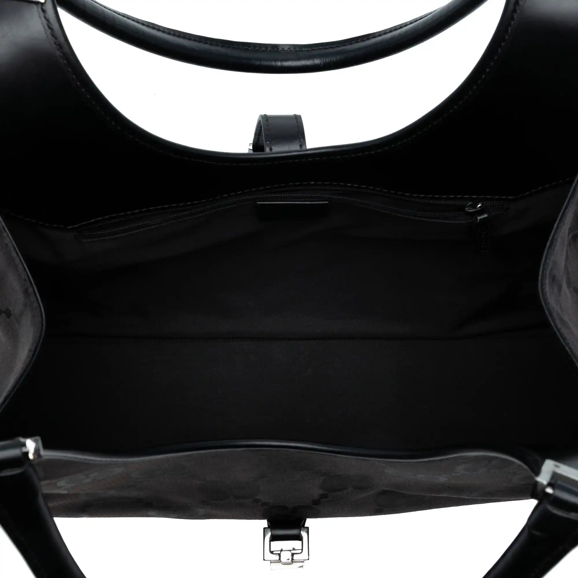 Gucci Jackie Bardot Black GG Canvas