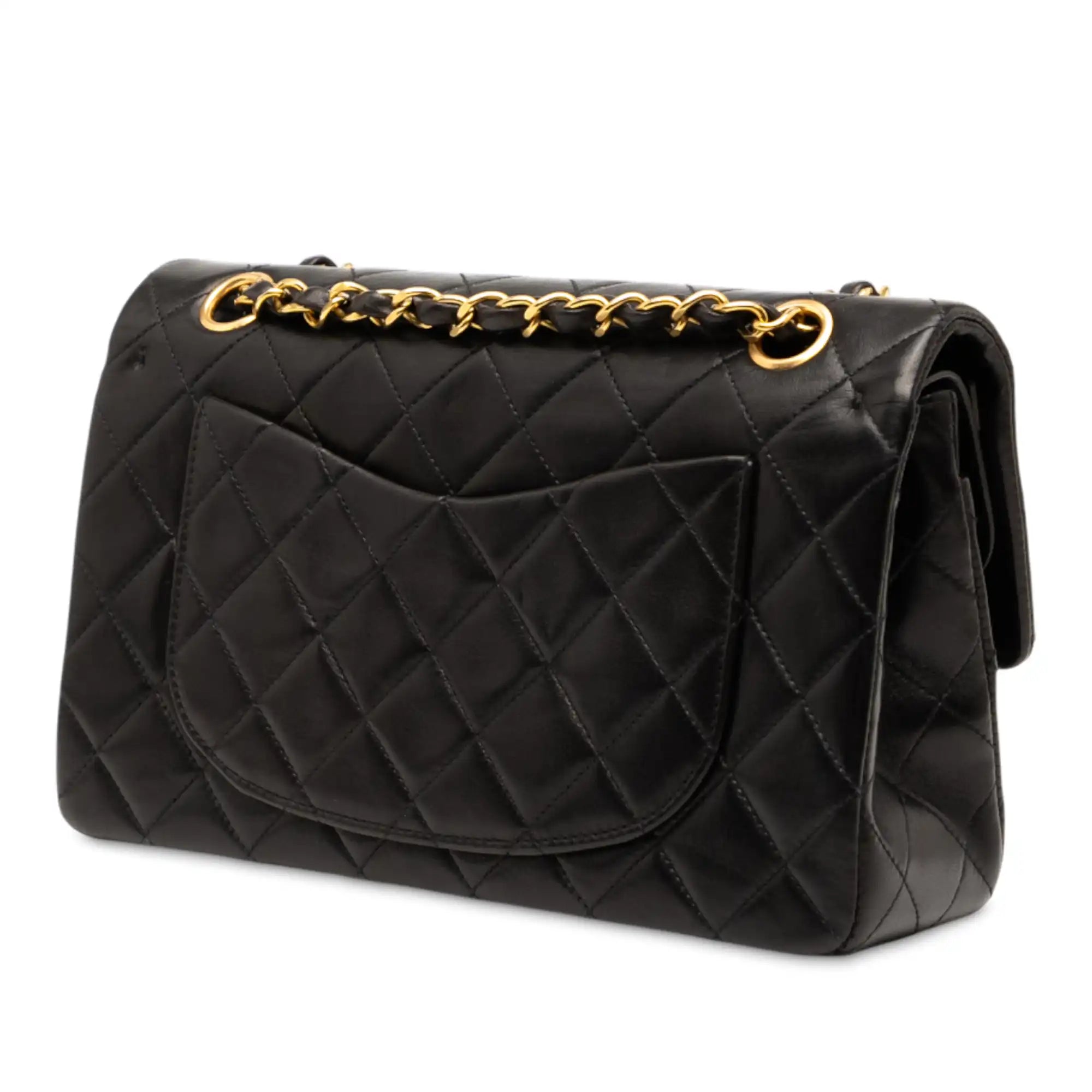Chanel Classic Double Flap Small Black Lambskin Gold