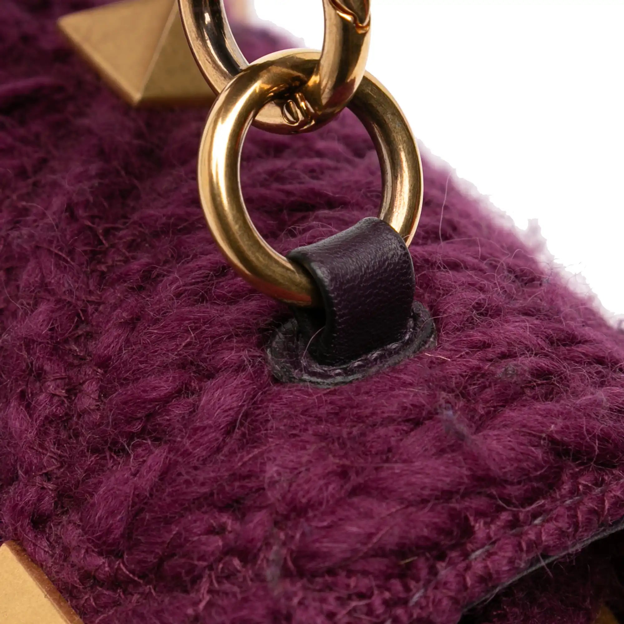 Valentino RomanStud Large Purple Knit