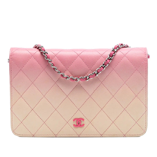 Chanel WoC Pink Ombre Lambskin Silver