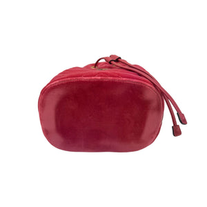 Gucci GG Marmont Bucket Bag Medium Rasperry Pink Velvet Gold