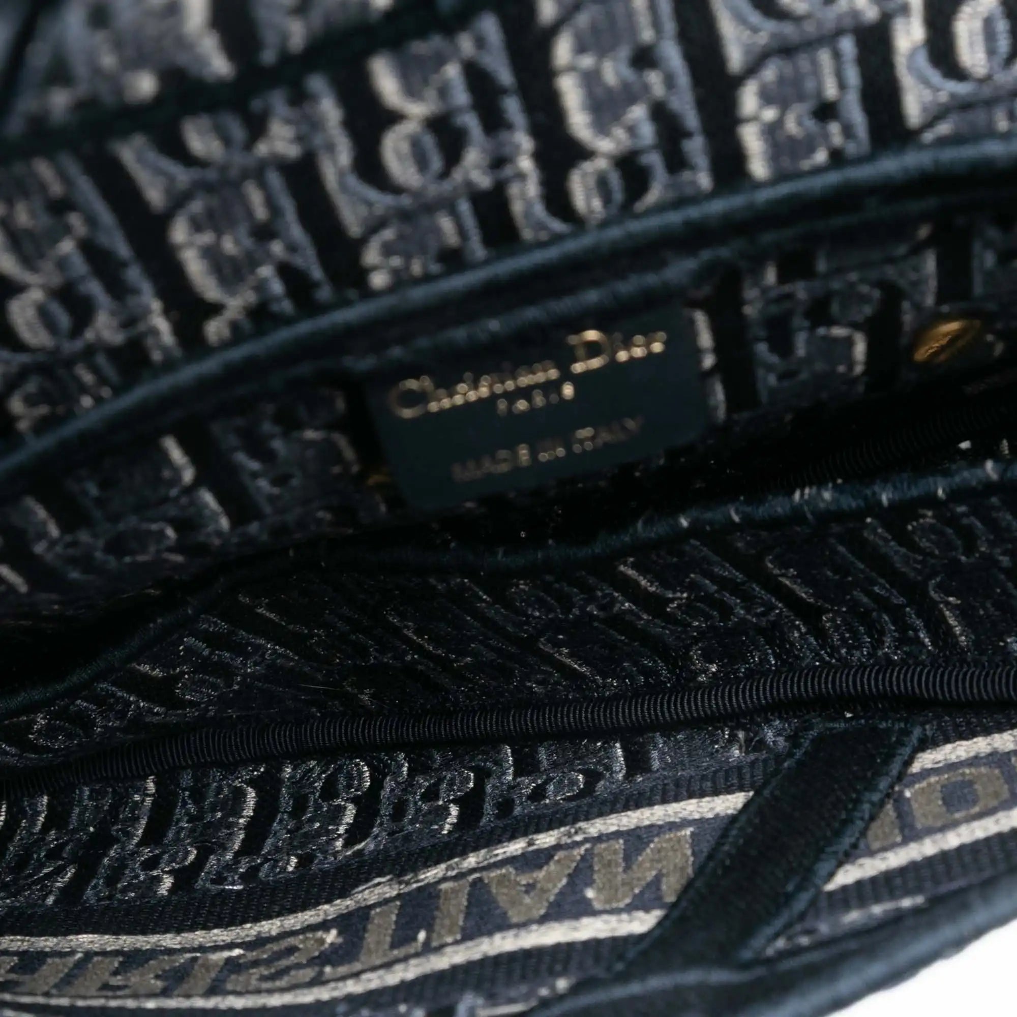 Dior Saddle Bag Medium Blue Oblique Jacquard Canvas