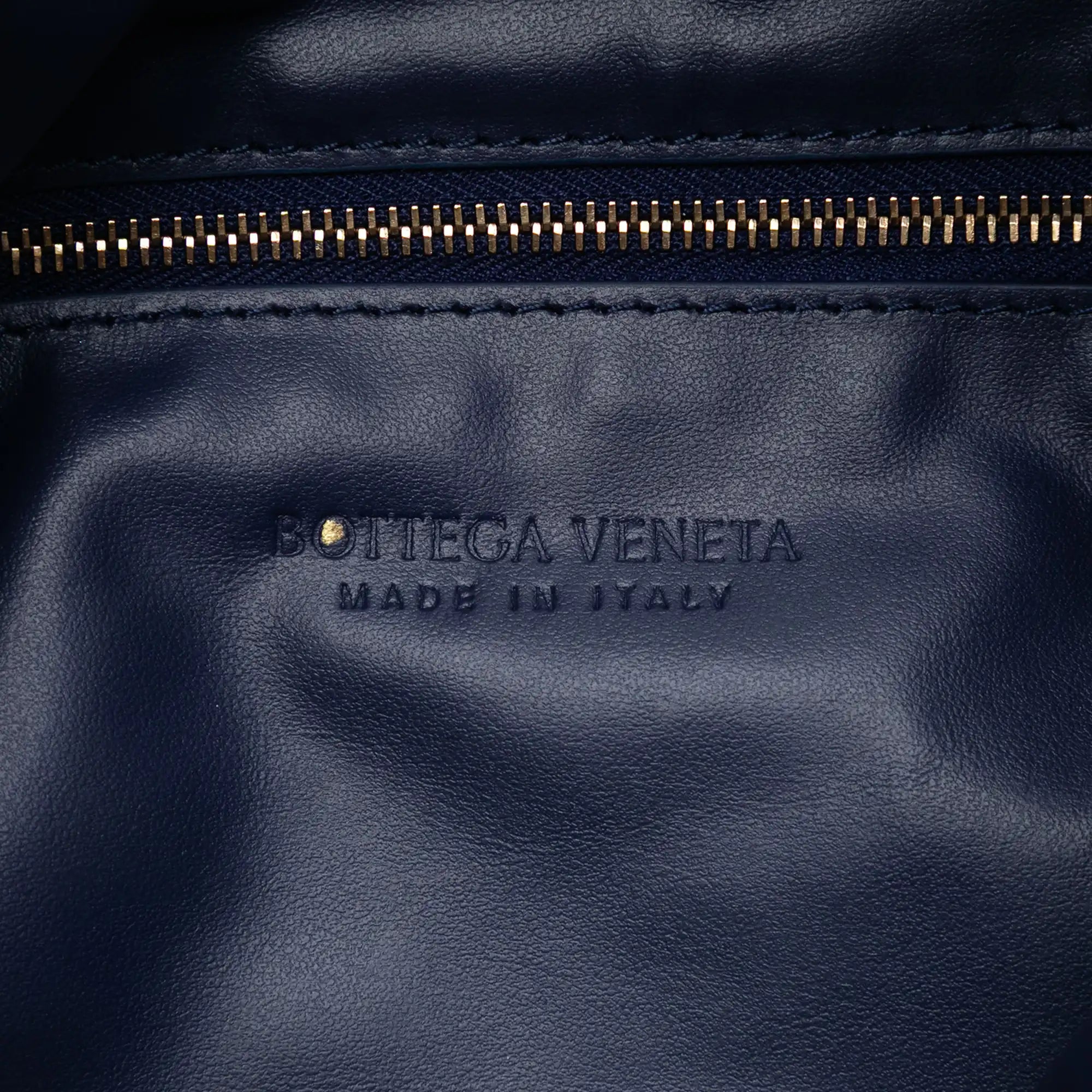 Bottega Veneta Hop Hobo Small Blue Intrecciato