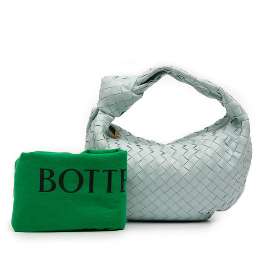 Bottega Veneta Jodie Teen Blue Intrecciato