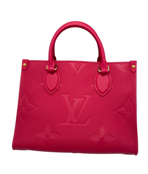 Louis Vuitton Onthego PM Black Monogram Cuir Empted