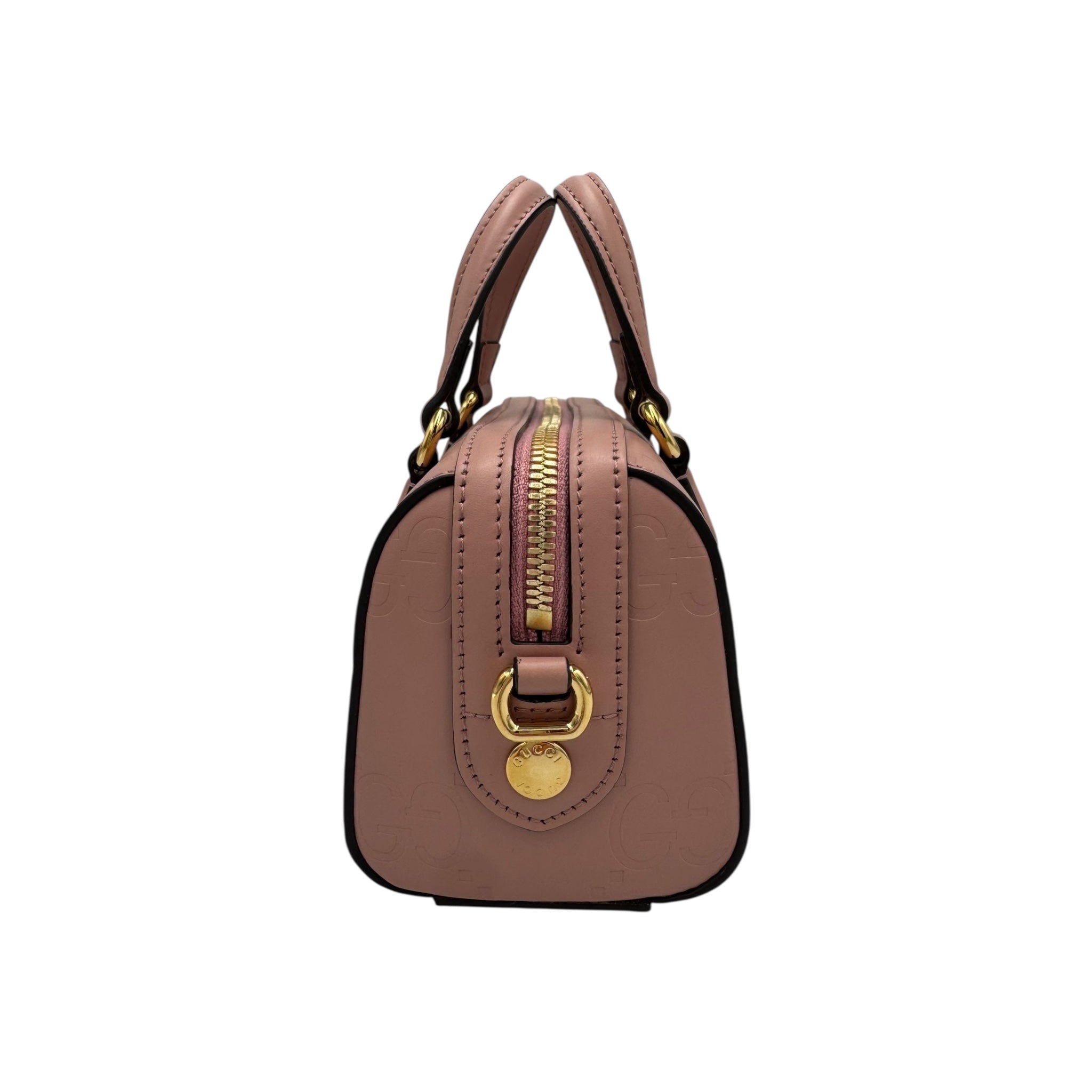 Gucci Boston Bag Mini Pink Microguccissima