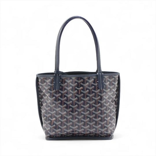 Goyard Anjou Mini Navy PVC Leather