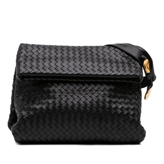 Bottega Veneta Intrecciato Small Black Nappa Leather
