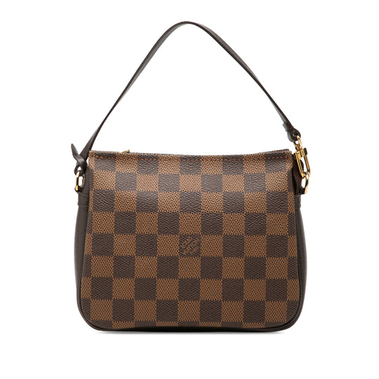 Louis Vuitton Trousse Pochette Damier Ebene Canvas