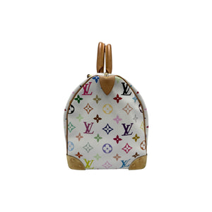 Louis Vuitton Speedy 30 White Multicolor Monogram Canvas