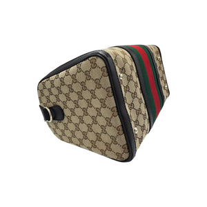 Gucci Boston Bag GG Web Supreme Canvas