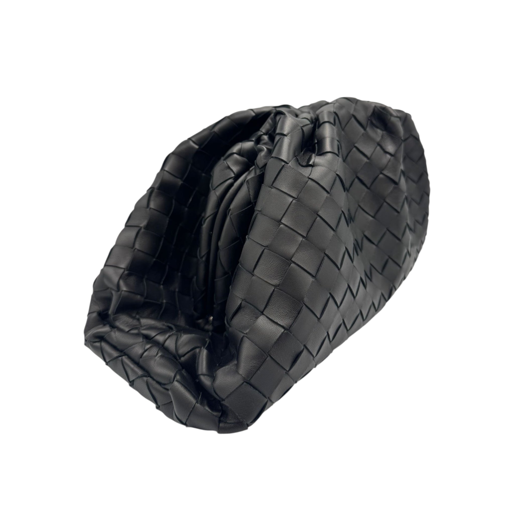 Bottega Veneta The Pouch Clutch Black Intrecciato