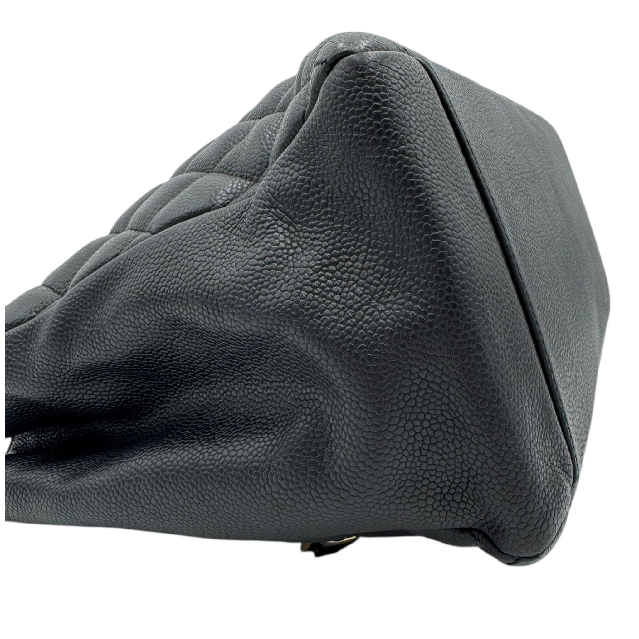 Chanel GST Black Caviar Gold