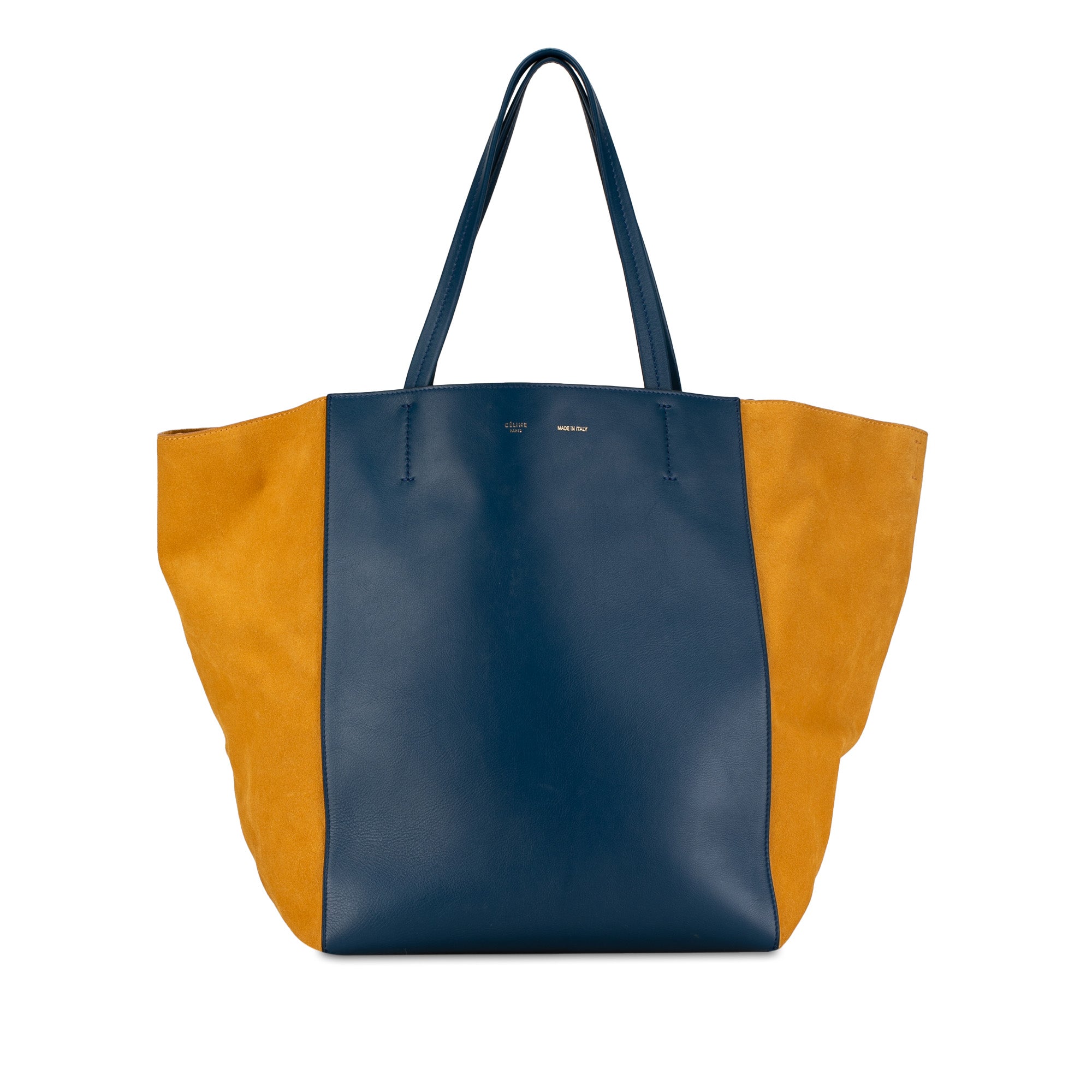 Celine Cabas Phantom Tote Bag Bicolor Suede