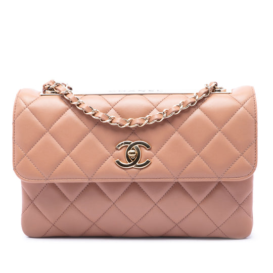 Chanel Trendy CC Flap Medium Brown Quilted Lambskin