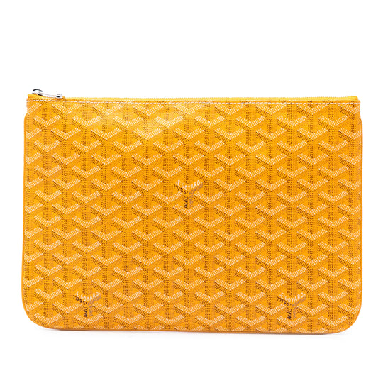 Goyard Senat MM Yellow Coated Canvas
