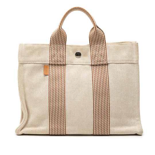 Hermès Fourre Tout PM Beige Canvas