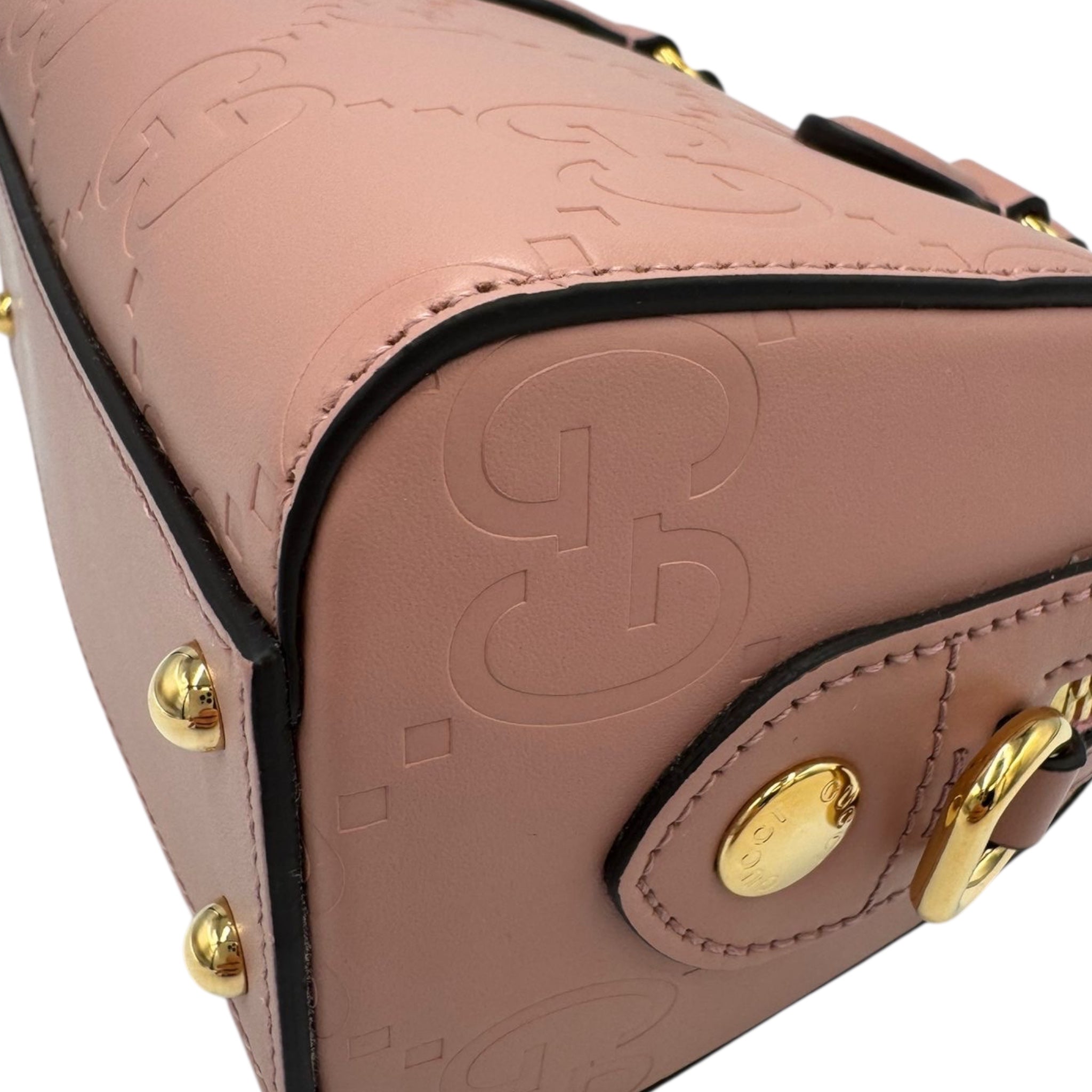 Gucci Boston Bag Mini Pink Microguccissima