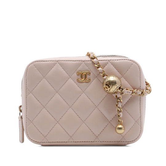 Chanel Pearl Crush Camera Beige Lambskin
