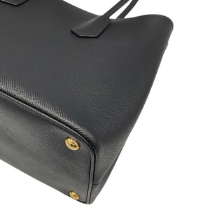 Prada Double Cuir Black Saffiano