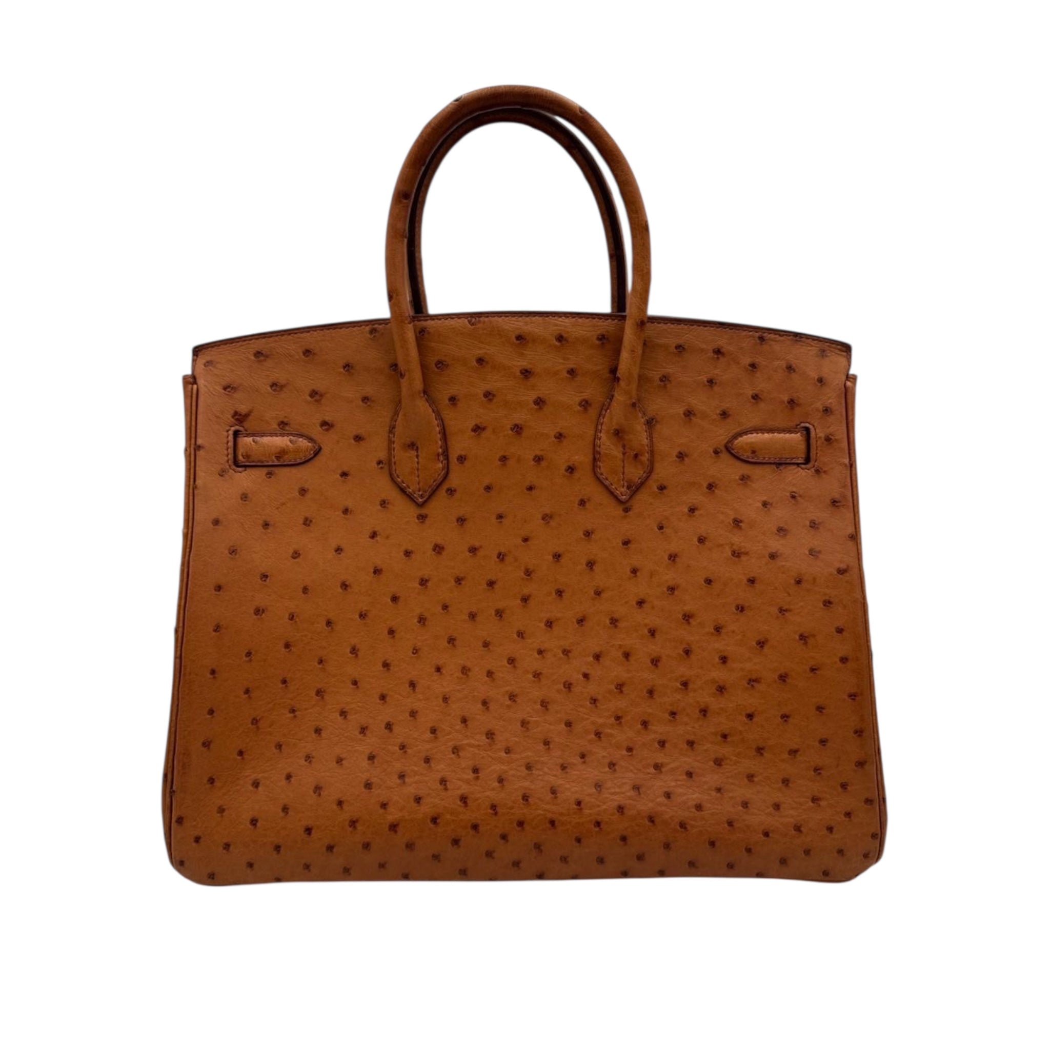 Hermès Birkin 35 Ostrich Cognac Gold