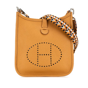 Hermès Evelyne Amazone 16 Yellow Brown Clemence