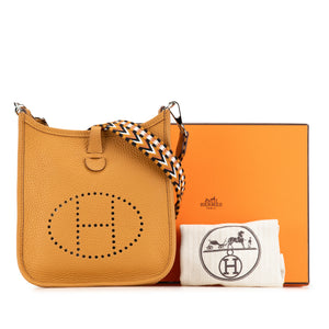 Hermès Evelyne Amazone 16 Yellow Brown Clemence