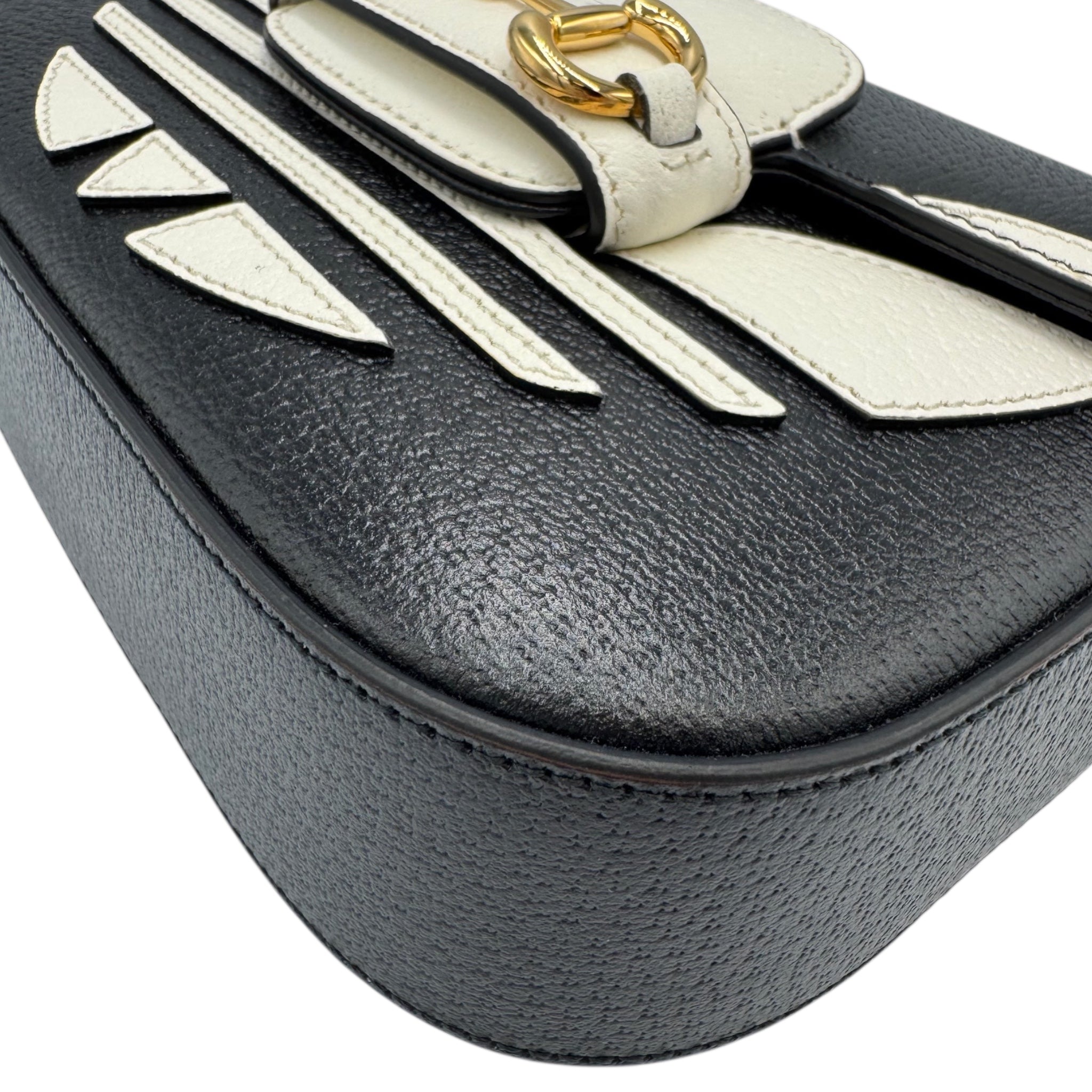 Gucci x Adidas Black Horsebit 1955 Shoulder Bag