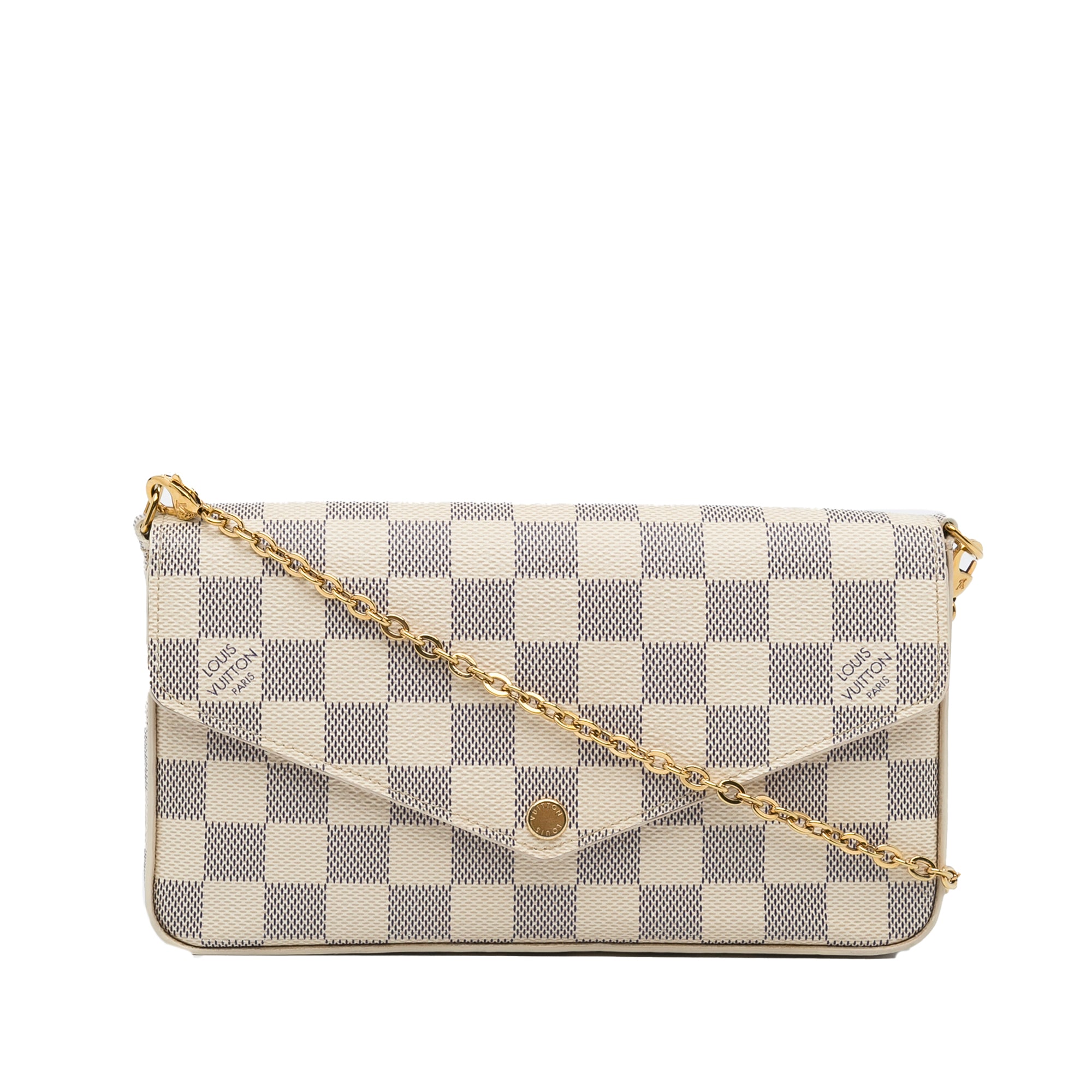 Damier best sale azur clutch