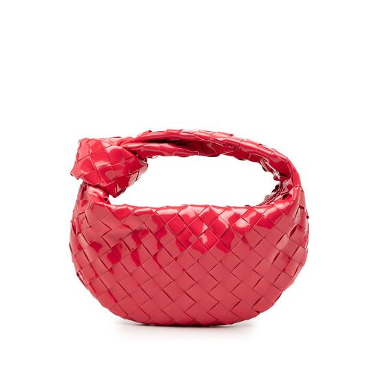 Bottega Veneta Jodie Mini Red Patent Leather