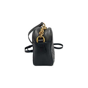Gucci GG Marmont Small Black Matelassé Leather