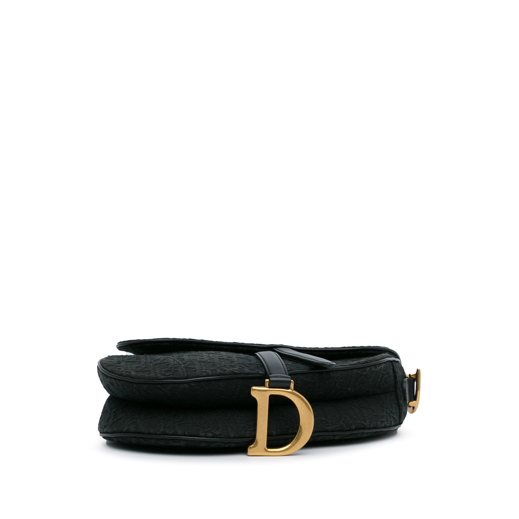 Dior Saddle Bag Medium Black Oblique Canvas