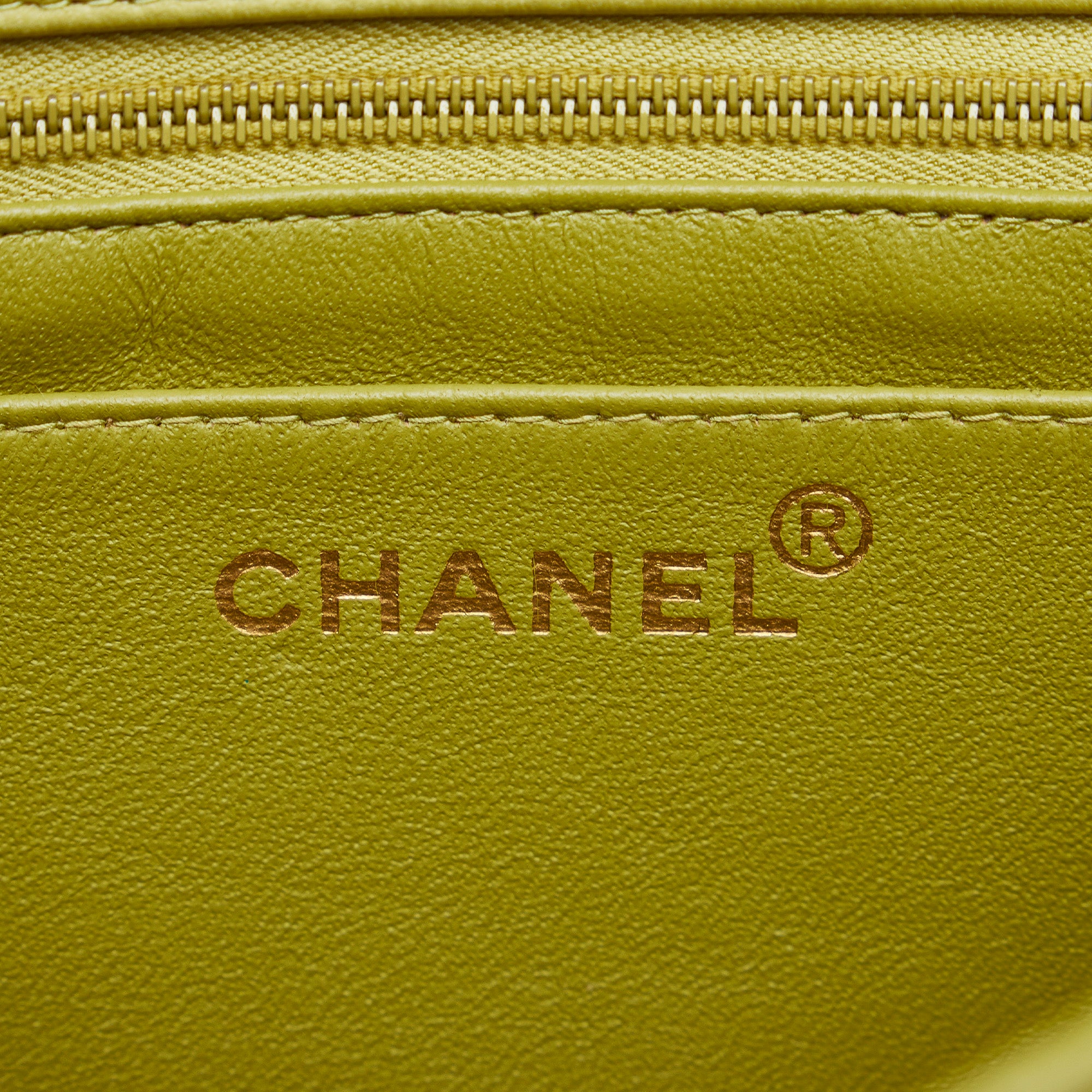 Chanel Classic Single Flap Medium Green Lambskin Gold
