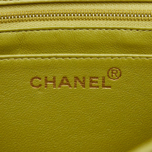 Chanel Classic Single Flap Medium Green Lambskin Gold