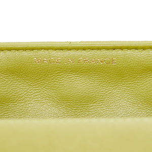 Chanel Classic Single Flap Medium Green Lambskin Gold