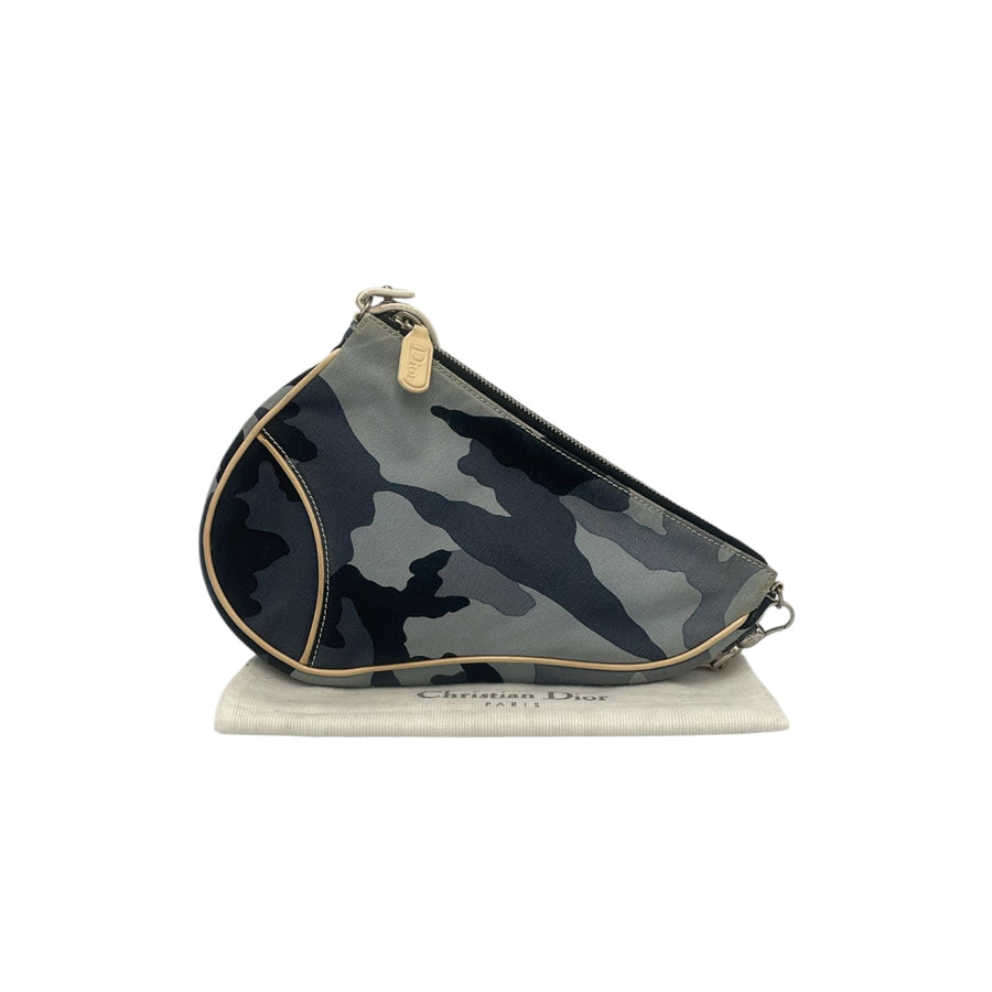 Borsa da sella Dior Pochette Mini tela mimetica