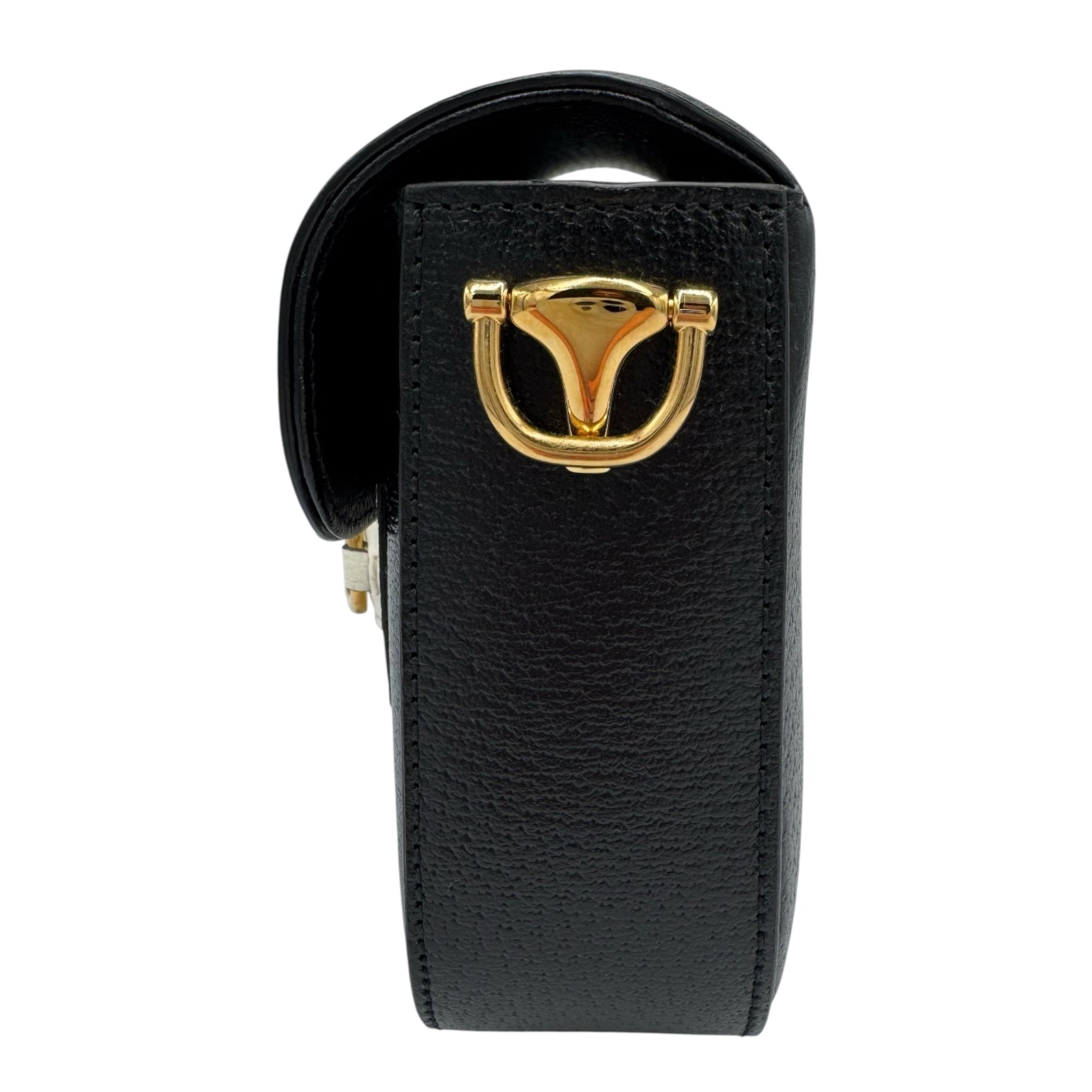 Gucci x Adidas Black Horsebit 1955 Shoulder Bag