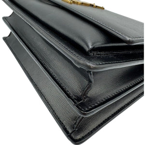 Yves Saint Laurent Sunset Medium Black Calfskin