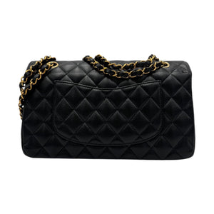 Chanel Classic Medium Double Flap Black Caviar Gold