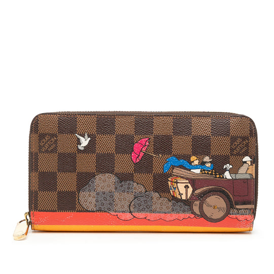 Louis Vuitton Evasion Illustre Zippy Wallet Damier Ebene Canvas
