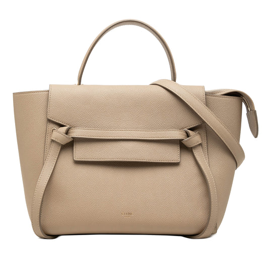 Celine Belt Bag Micro Beige Grained Calfskin