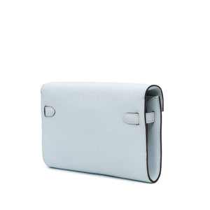 Hermès Kelly To Go Wallet Bleu Brume Chevre Mysore