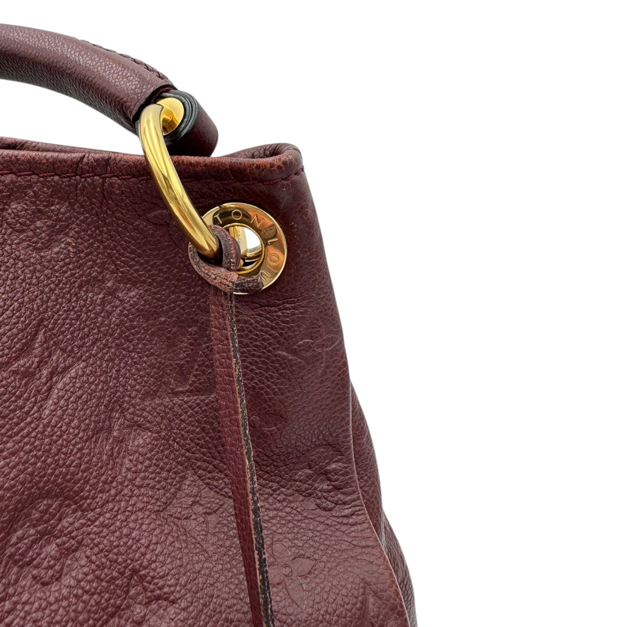 Louis Vuitton Artsy MM Aurore Red Monogram Empreinte