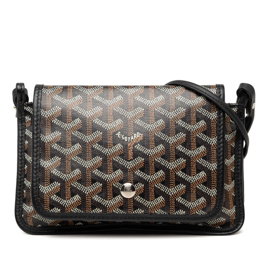 Goyard Plumet Pocket Wallet Black Coated Canvas