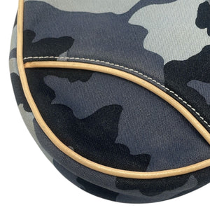 Dior Saddle Bag Pochette Mini Camouflage Canvas