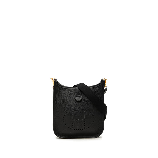 Hermès Evelyne I 16 Black Clemence Leather