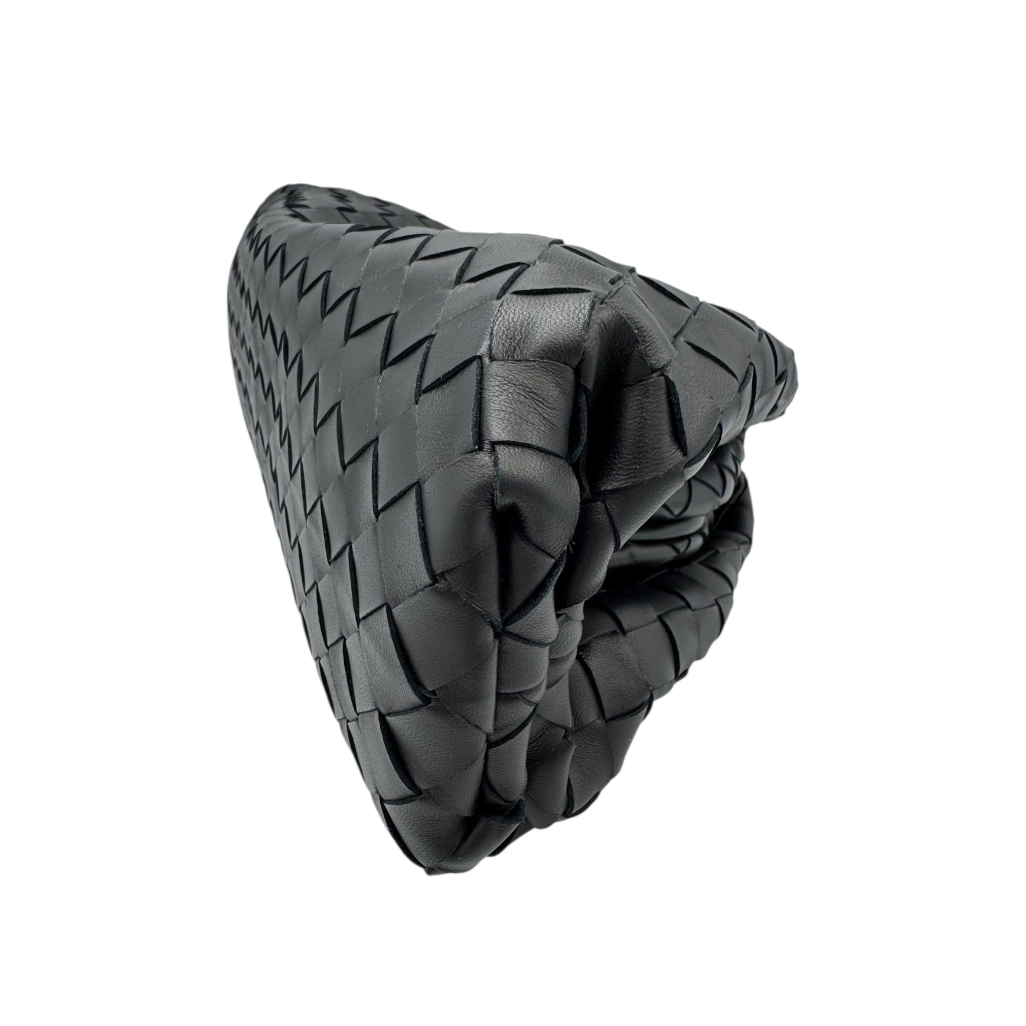 Bottega Veneta The Pouch Clutch Black Intrecciato